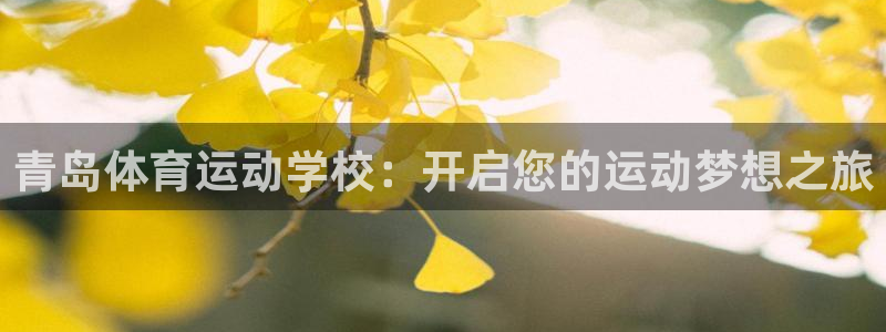 MK体育官网下载平台注册：青岛体育运动学校：开启您的运动梦想